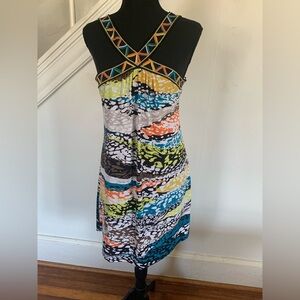 NWT BCBGMaxAzria Multicolor Geometric Dress